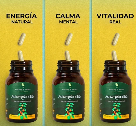 Ashwagandha Herbal Contra el estres, el insomnio y la ansiedad